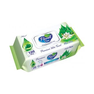 Салфетки влажные Flovell Премиум Алое №100