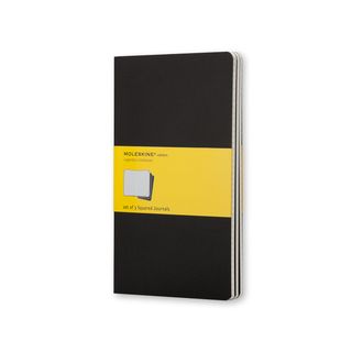 Записник Moleskine Cahier Середній / Клітина Чорний