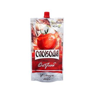 კეტჩუპი ცხარე 200გრ სლობოდა