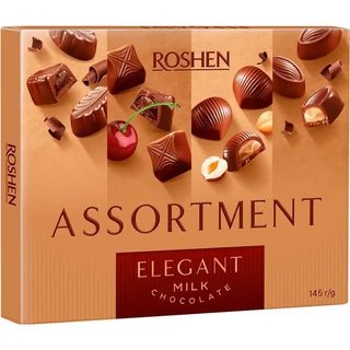 Цукерки Roshen Assortment молочний шоколад 145 г