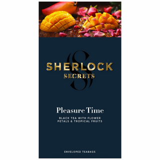 Чай Sherlock Secrets Pleasure Time чорний 22 саше x 1.5 г