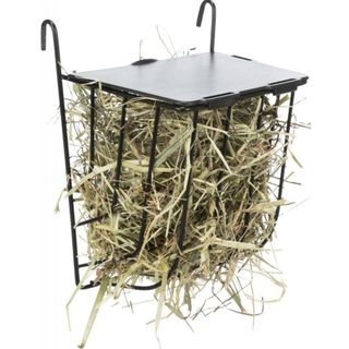 Забірник для сіна Trixie для гриз.з кришкою чорн.мет/пласт 20*18*12см