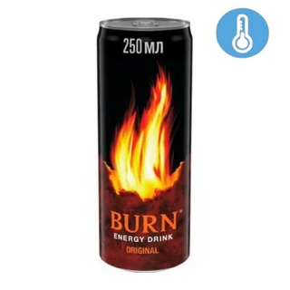 Напій Burn Класичний енергетичний сильногазований ж/б 0.25л
