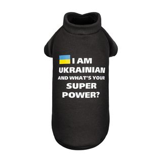 Толстовка Pet Fashion для собак I am Ukrainian чорна XS2