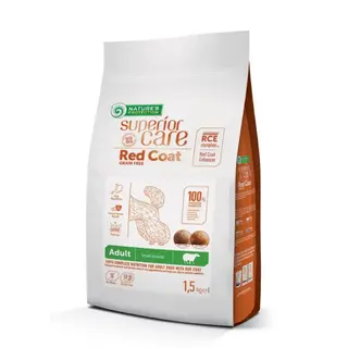 Nature_s Protection SC д/собак малих порід з рудою шерстю ягня 1,5кг