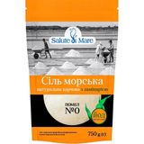 Сіль харчова Salute di Mare морська дрібна з ламінарією 750 г