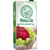 Нектар Наш Сік Яблуко-виноград 1.93 л