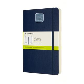 Записник Moleskine Classic Expanded Середній / Нелінований Сапфір М'який