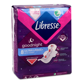 Прокладки Libresse Ultra Goodnight soft 8шт