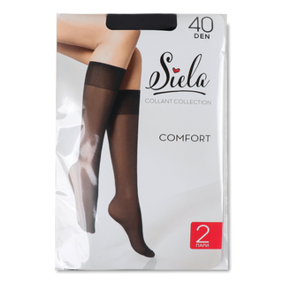 Гольфи жіночі Siela Comfort 40 den nero 2 пари