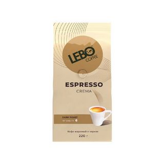 Кофе Lebo 220Гр Espresso Crema В Зернах шк: 4602076002740