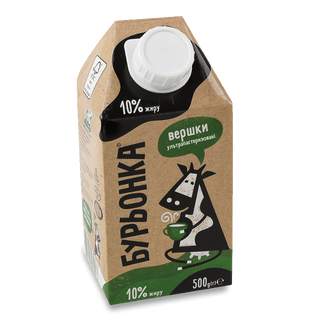 Вершки Бурьонка стерилізовані 10% 500г