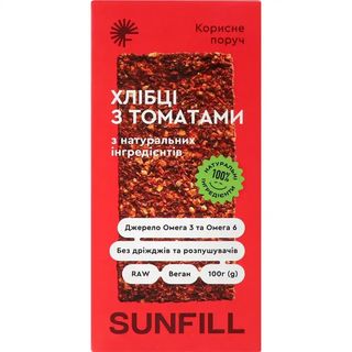 Хлібці SunFill з томатами 100 г