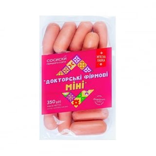 Сосиски 350г М’ясна лавка/Своя лінія Докторські фірмові міні