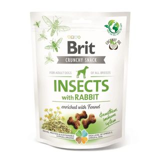 Brit Care Cracker Insects Rabbit ласощі для собак комахи/кролик 200г