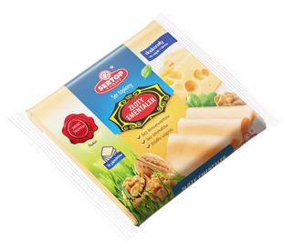 Сир плавлений Sertop Золотий Ементаль у пласт 20% 130г