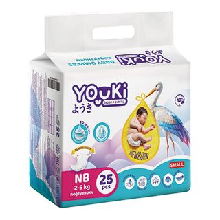 Подгузники Youki M 24Шт 5-10Кг шк: 2000000408207