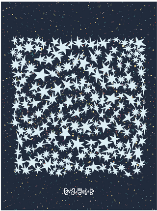 T: Poster - White Stars