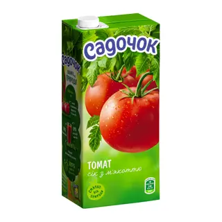 Сік з м'якоттю стерилізований Томат Садочок т/п 0.95л