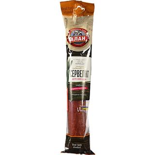 Ковбаса сервелат в.к Алан (за 100 г.)