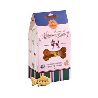 Ласощі Natural для собак печиво з оселедцем яблуком і розмарином 100 г