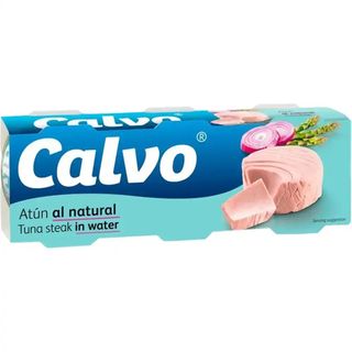 Тунець Calvo у власному соку 3 шт по 80 г