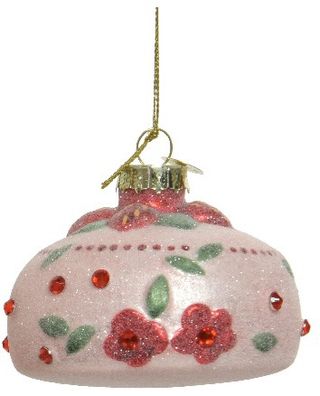 ნაძვის ხის მოსართავი ფიგურა, ნამცხვარი, მინა