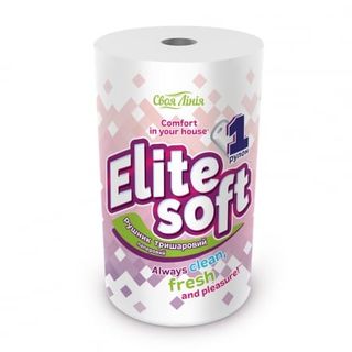 Рушник паперовий 1 шт Своя лінія тришаровий з кольоровим тисненням