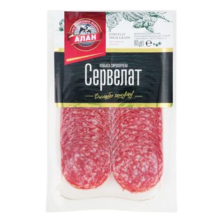 Ковбаса Алан Сервелат сирокопчена вищого гатунку ДСТУ 80г