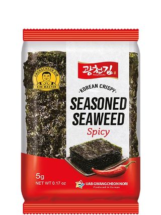 Снеки з морських водоростей "Spicy", Kim Master, 5г