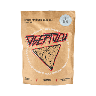 Грінки Обертоси пшенично-житні зі смаком Часниковий соус 100 г