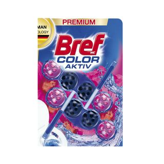 Bref Колор Актив Освежитель для унитаза Цветок, 2×50 гр.
