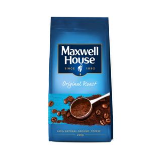 КОФЕ НАТУРАЛЬНЫЙ ЖАРЕНЫЙ МОЛОТЫЙ MAXWELL HOUSE 200ГР