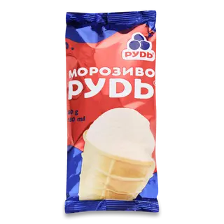 Морозиво «Рудь» у вафельному стаканчику 80г