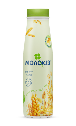 Йогурт 250 г Молокія Злаки 1,4%