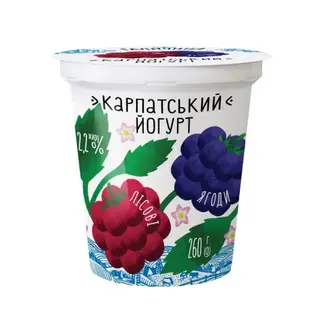 Йогурт Галичина Лісові Ягоди 2,2% 260Г