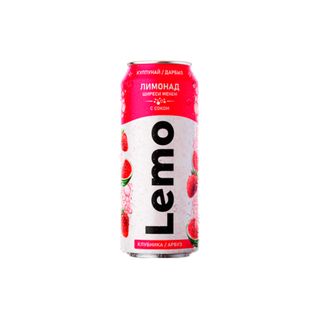НАПИТОК LEMO АРБУЗ/КЛУБНИКА ГАЗИРОВАННЫЙ 0,45 Ж\Б