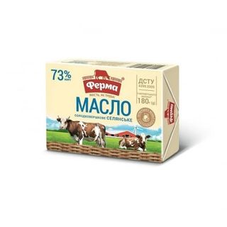 Масло 180 г Ферма солодковершкове селянське 73%