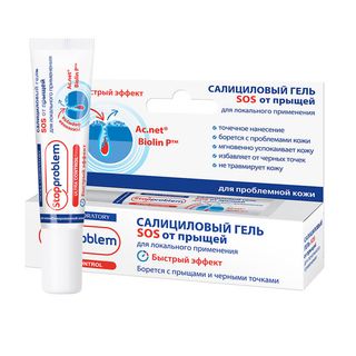Стоппроблем Ультра Контроль Сос Гель Салицил 15мл Локал Прим