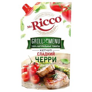 КЕТЧУП MR. RICCO СЛАДКИЙ ЧЕРРИ POMODORO SPECIALE 300ГР Д/П