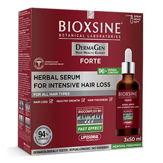 ბიოქსინი - შრატი ფორტე ინტენსიური თმის ცვენის საწინააღმდეგო ყველა ტიპის თმის 3X50მლ 9214 Bioxcin - Serum Forte Intensive Anti-Hair Loss All Hair Types 3X50ml 9214/0173