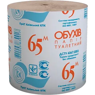 Папір туалетний Обухів 1шт
