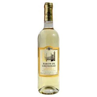 Вино Барон де Лірондо Кастель бiле н.сол  0,75л