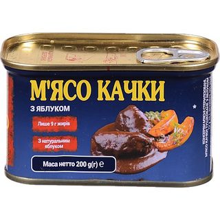 Конс Power Banka 200 г з/б М'ясо качки з яблуком