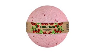 Folk&Flora - Bath bomb Raspberry(130გრ)