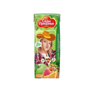 Сады Придонья, Сок Сады Придонья 200Мл Мультифруктовый, шт, ШК: 4607163090686