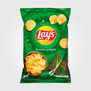 Чипси картопляні ТМ "Lay's" зі смаком зеленої цибулі, 120 г