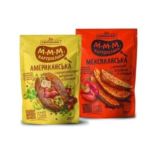 Приправа 25 г PRIPRAVKA (Американська, Мексиканська) натуральна до картоплі та овочів