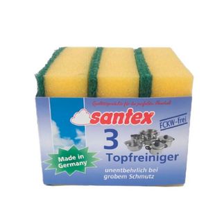 Santex, Губка Santex 3Шт Для Посуды, шт, ШК: 4007267832562