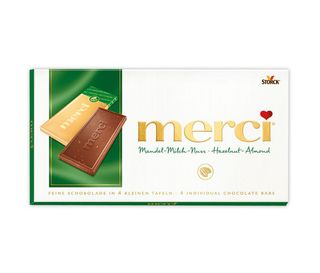 Մերսի Շոկոլադե սալիկ Պնդուկ և նուշ 100գ